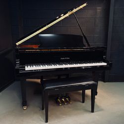 Fischer & Sons 4'8" *Petite* Baby Grand | Ebony Gloss