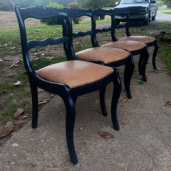 Vintage Duncan Phyfe Rose Back Chairs