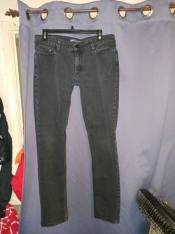 Women's Levis Jeans 524 Too Superlow Black Size 13M