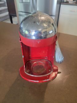 Vintage Rival Mfg Juice-O-Mat manual citrus juice press