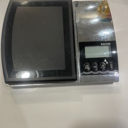 Salter Silver And Black Battery Operated Food Scale 