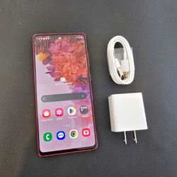 Samsung s20 FE 5g - UNLOCKED - Like New (Red)