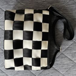 Seatbelt Purses $75 ea Tan & Blk/Wht