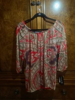 New INC Paisley Blouse