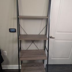 Industrial 4-Tier Ladder Bookcase