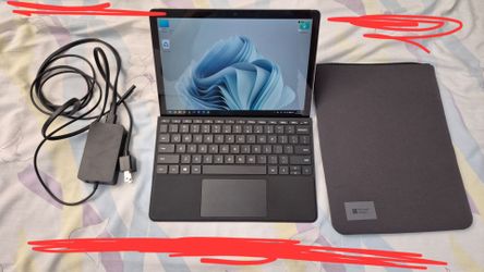 Surface Go 2 10.5" Microsoft + Bag Windows PC Laptop Tablet Intel m3 8GB RAM 128GB SSD WiFi Touch Screen
