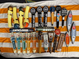 Large Lot of Beer Tap Handles – 30+ Pieces