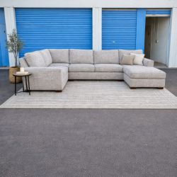 Large Light Gray U Shaped Sectional