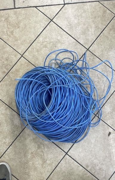 Bulk Ethernet Cable - (Blue, Cat5e) Spool Box