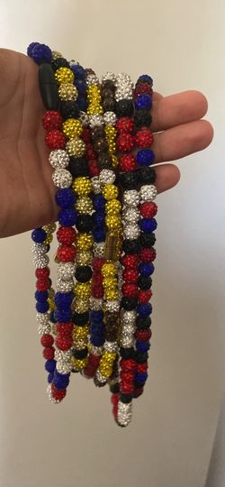 Drippy beaded necklaces