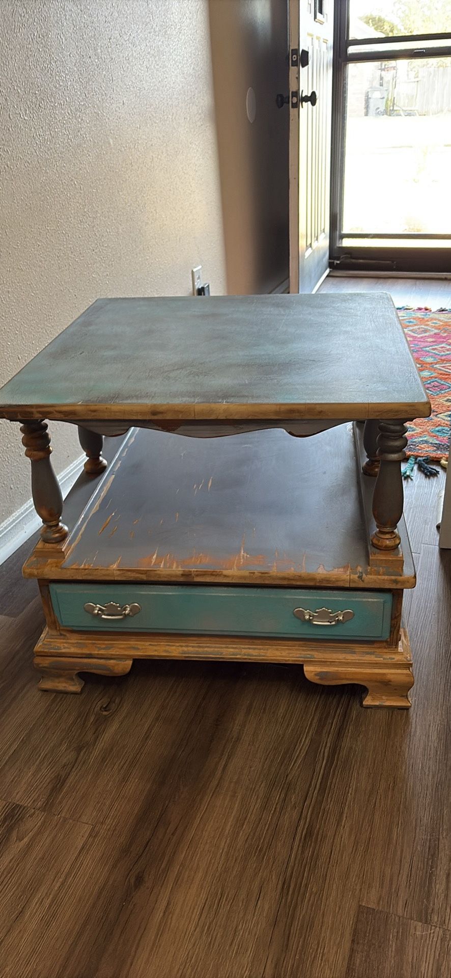 Distressed End Table