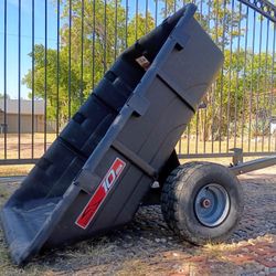 Brinly 650LB Heavy Duty Tow-Behind Utility Dump Trailer