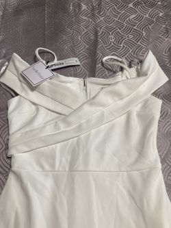 Hermoso Vestido Blanco De Línea medida 2