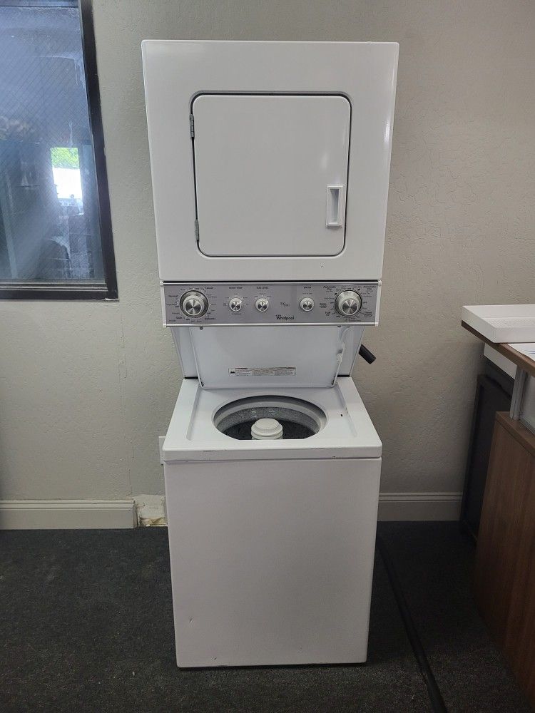 🌻 Spring Sale! 24 Inch 2016 Whirlpool Stack Washer & Electric Dryer  - Warranty Included 