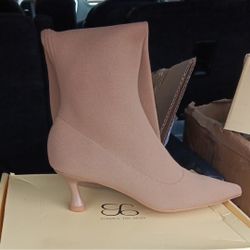 Women Blush Heel Boots