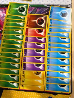 Vintage 1990s Pokémon Energy Cards