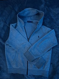 Polo Ralph Lauren Double Knit Full Zip Hoodie Gray 