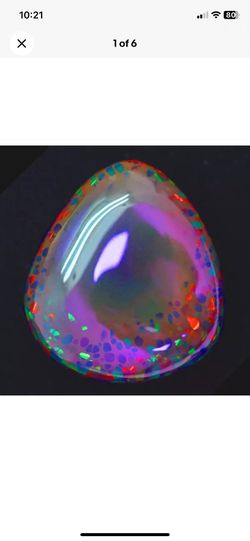 70 carat black welo opal