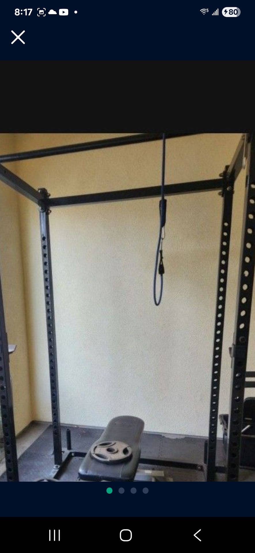 Exercise Station With Weight Plates