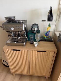 Coffee bar cabinet