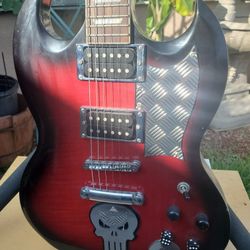 Glen Burton Wine Burst Guitar 