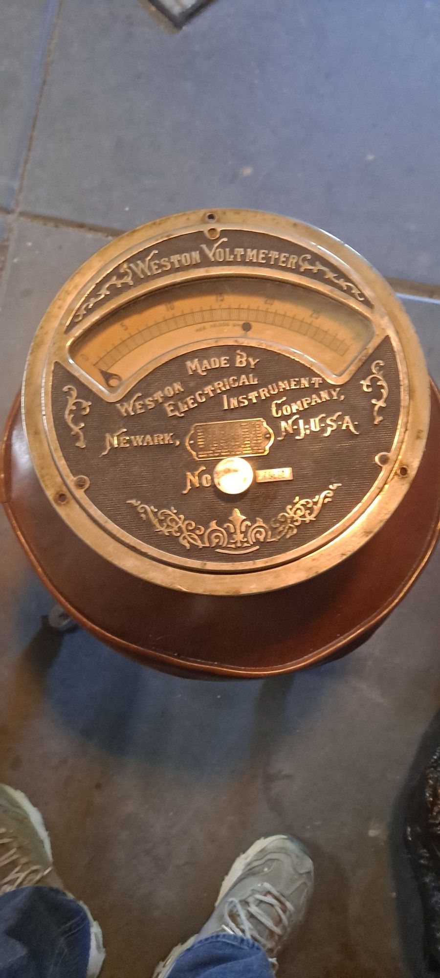 1890's Weston Instrument Co Amp Meter