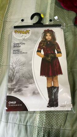 Velvet Vampire Girls Halloween Costume Medium 8-10