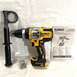 Brand New Dewalt (Flex Volt-Advantage) Brushless Hammer Drill With Handle. Retails For $239 For Tool Only, 