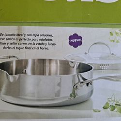 SARTEN DE 11" DE ACERO INOXIDABLE TRI PLY PRINCESS HOUSE 🫒🌻