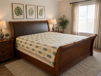 Real Wood California King Bed