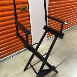 Black Wooden Directors Chair Frame