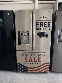 LG Stainless Steel French Door Fridge 🇺🇸 FREE Delivery – Memorial Day Sale!