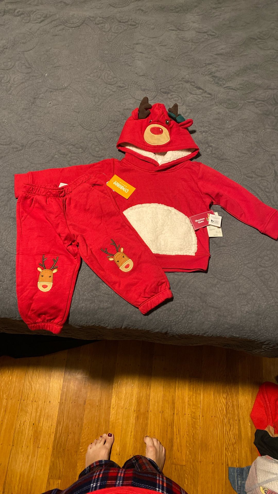 Gymboree Reindeer Sweat Suit Outfit