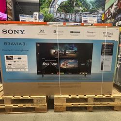 75 “ Sony smart 4K BRAVIA 3 HDR TV 
