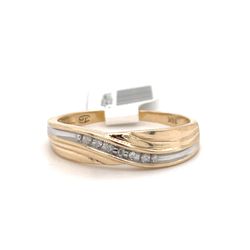 10kt Gold Diamond Ring 8 Diamonds Size 10 2.90grams 144696 1