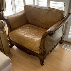 Brown Leather Chair 