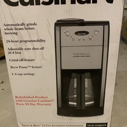 Cuisinart Automatic Grind & Brew Coffee Maker – Refurbished – Like New 