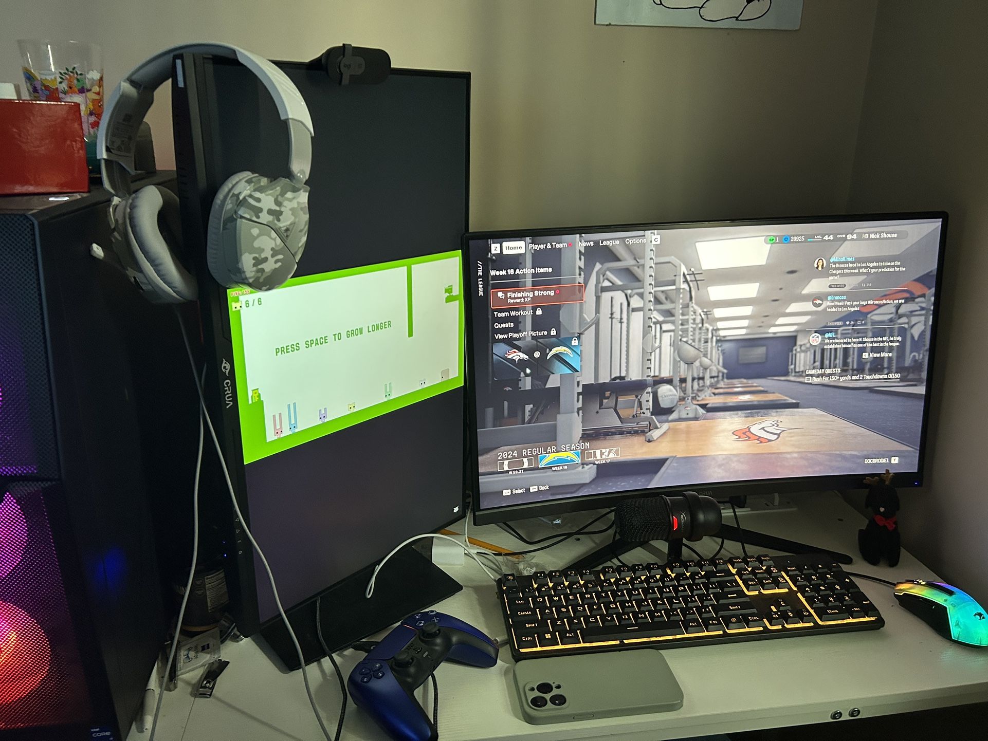 P.C. , 2 Monitors, Streaming Camera & Microphone
