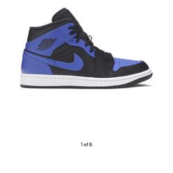 Jordan 1 Mid Hyper Royal 9 1/2