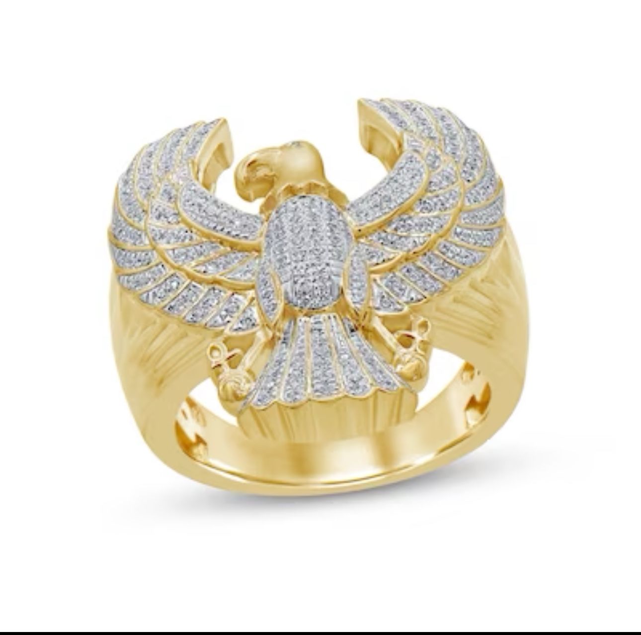 Men's Diamond Eagle Ring