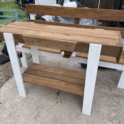 Wooden Entryway Table ( Just Built)