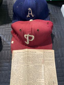 1950s/1960s Philadelphia A’s and Phillies fitted hats.