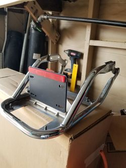 Harley toureing bike license plate rack