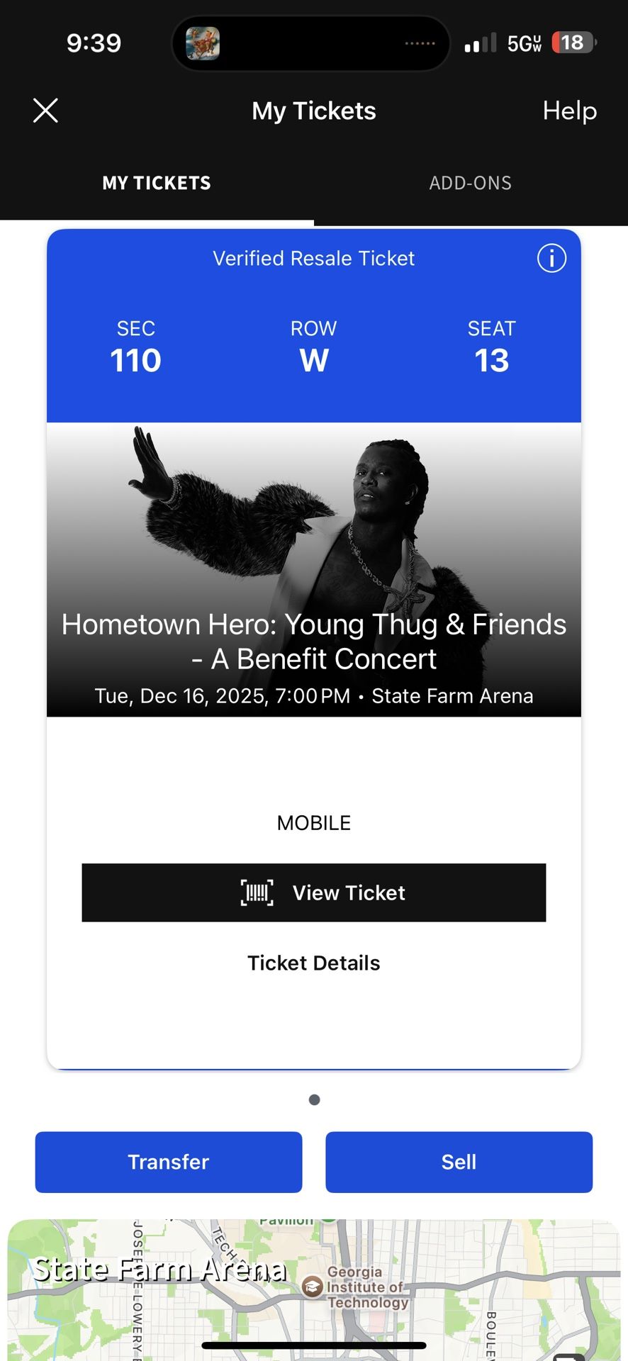 Single Ticket For Young Thug In Atlanta 