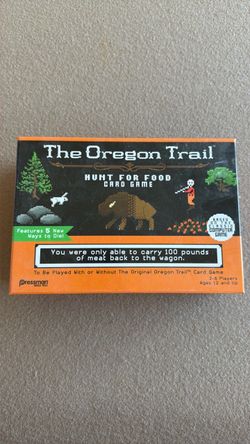 The Oregon Trail Hunt for Food Card Game