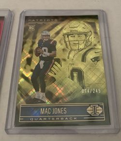 2021 Illusions Mac Jones RC Yellow Diamond /249 And Pink /399