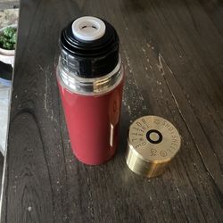 12 gauge shot shell thermo bottle 10" tall