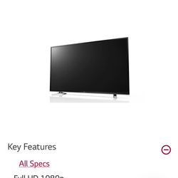 LG 65’ TV 1080p Television High definition 
