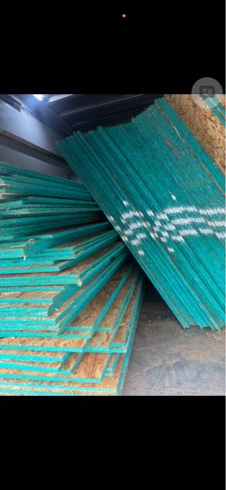 1/2 inch osb boards and 5/8 treated wood