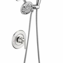 Replacement for Moen Shower Faucet Trim Kit, High Pressure Dual Shower Combo, Shower Handle& Tub Spout, (Valve& Catridge Not Inclued), Brushed Nickel